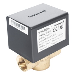 HONEYWELL BMS VS92B20NT Valvula de control electrica de 2 vias para fancoil retorno por resorte normalmente cerrada 110 V CA DN20 (3/4") conexion NPT