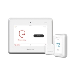 HONEYWELL HOME RESIDEO PROA7T10KIT Kit de Termostato Inteligente y Panel de Alarma con Pantalla Touch