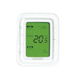 HONEYWELL HOME RESIDEO T6861V1WG Termostato digital serie T6861 / vertical / 120 VCA / fan and coil 2-4 tubos / ventilador 3 velocidades / pantalla LCD retroiluminada verde
