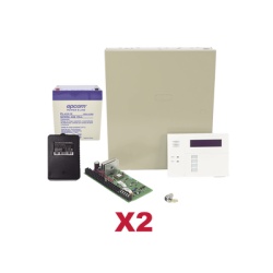 HONEYWELL HOME RESIDEO VISTA48DOBLE/6160RF Paquete de 2 paneles híbridos VISTA-48 / Teclado-receptor 6160RF / 48 zonas cada uno / 3 particiones / Compatible Total Connect 2.0