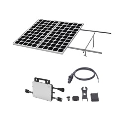 HOYMILES KITHMS1K550 Kit Solar para Interconexion de 1.1 KW de Potencia Pico 220Vcc con Microinversor 1KW y 2 Modulos de 550 W (Incluye Montaje )