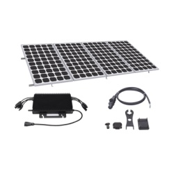 HOYMILES KITHMS2K550SP Kit Solar para Interconexion de 2.2KW de Potencia Pico 220Vcc con Microinversor y 4 Modulos de 550 W (Incluye Montaje )