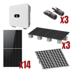 HUAWEI FUSIONSOLAR SUN20008KLKIT Kit Solar Interconexion / 8kW 220Vca / Inversor HUAWEI/ Montaje Incluido