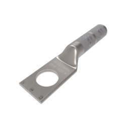 HUBBELL BURNDY HUB-YA4C Zapata Terminal de Compresion BURNDY para Tornillo de 1/4" y Calibre 4 AWG /Canon Largo.