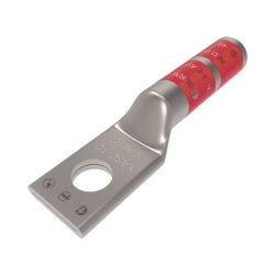 HUBBELL BURNDY HUB-YA8-CTC-14 Zapata Terminal de Compresion BURNDY para Tornillo de 1/4" y Calibre 8 AWG / Barril Largo.