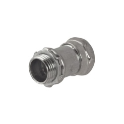 HUBBELL HUB-2904 Conector Recto Compresion de Acero Galvanizado para Pared Delgada de 1" .