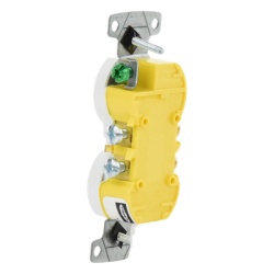 HUBBELL HUB-RR15W Contacto Duplex 15A 125V/ 2 Polos 3 Hilos/ Nema 5-15R/ Color Blanco. - Img 2