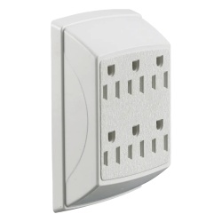 HUBBELL HUB-RT-600-W Multicontacto Duplex con 6 Salidas/ 15 A 125 V CA/ 2 Polos 3 Hilos / Color Blanco.