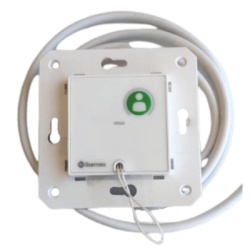 IBERNEX NX0067/C Modulo Asistencial de Empotrar IP67 / Material ABS Antimicrobiano / Boton Cancelacion / Indicador Luminoso de Alarma y Presencia / RS485 / Compatible Cajas Europeas y Americanas