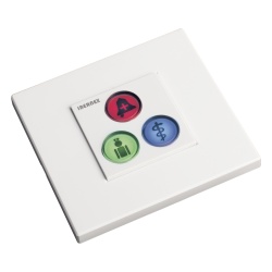 IBERNEX NX0392 Modulo de 3 Botones iluminados con Lector RFID 125 KHz / Alarma / Cancelar y Codigo Azul / BUS RS485 / Compatible con NX0019/B NX1021 y NX0015