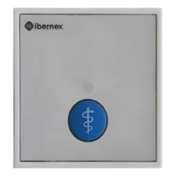 IBERNEX NX2397/B/V2 Modulo de Boton para Empotrar / 1 Tecla Iluminada con Realimentacion Tactil y Audible / Lector RFID 125KHz Integrado / Comunicacion RS485 / Senalizacion Luminosa de Estado de Alarm