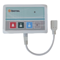 IBERNEX NX8809 Terminal de Cama Inalambrico / Boton de Alarma Presencia y Medico / IP54 / Material ABS Antibacteriano / RF 433MHz / 400 metros Distancia Transmision (linea de vista)/ Alimentacion 2xAA