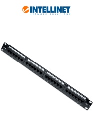 INTELLINET ITL1620003 INTELLINET 520959 - Panel de parcheo Cat6 de 24 puertos UTP 1UR.