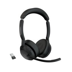 JABRA EVOLVE255STEREOMSA Jabra Evolve2 55 Auricular stereo version MS dongle USB-A con cancelacion de ruido (25599-999-999)