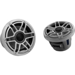 JL AUDIO 10-03078-00 Bocinas Náuticas Coaxiales 8.8" (224 mm) / 125 W RMS / 90.5 dB / 38 Hz-20 kHz / 4 Ω / Polipropileno con Mica / Tweeter Cúpula de Seda / Rejilla Deportiva Blanca