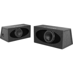 JL AUDIO 10-03241-00 Subwoofer con Caja para Coche / 12" / 1000 W RMS / Impedancia 3 Ω / JL Audio H.O. Wedge W7AE / Diseño Orientado hacia Atrás / Puertos de Ranura / Acoplado a la Cámara / Terminal de Conexión de 5 Vías