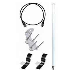 KERLINK ACC-IOT-KAN09-01 Antena LoRa Exterior Omnidireccional / 5dBi / Frecuencia 860-930 MHz / IP67 / Resistencia al Viento 200 km/h / Kit de Montaje en Poste / Cable Coaxial 1 metro