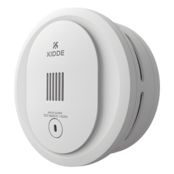KIDDE 10SDR Detector de humo fotoelectrico autonomo compacto con baterias AA reemplazables paquete de 6