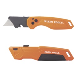 KLEIN TOOLS 44312 Juego de Navajas Multiusos Deslizable y Plegable de 135º o 180º con Boton de liberacion Rapida y Facil
