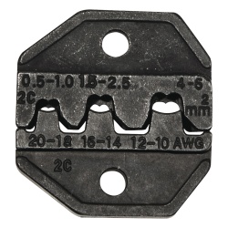 KLEIN TOOLS VDV-205-036 Matriz Ponchadora Terminales sin Aislamiento o de Cilindro Abierto 10-20 AWG. Compatible con Pinza Ponchadora VDV200-010
