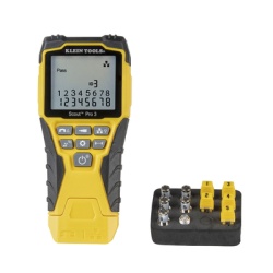 KLEIN TOOLS VDV-501-851 Kit Scout? Pro 3 Probador de Cables de Voz (RJ11/12) de Datos (RJ45) y de Video (Coaxial con conector F)
