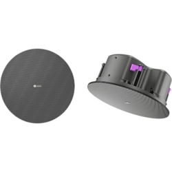 KRAMER CL-6P-LP Altavoz de Techo Pasivo 2 Vías | 6.5" (165 mm) Coaxial | 8Ω y 70V/100V | 30W Continuo | 90dB Sensibilidad | 105dB SPL Continuo | 107dB Pico | Plenum Rated UL2043 y UL1480A | Perfil Bajo Caja Cerrada | Rejillas Magnéticas Blancas y