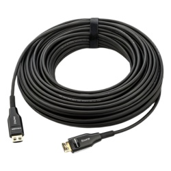 KRAMER CLS-AOCH/60F-66 Cable Optico HDMI Hibrido | 4K@60Hz 18 Gbps | 20 m | Fibra OM3 + Cobre | LSHF | Banado Oro 24K | HDCP 2.2 | HDR | ARC | CEC