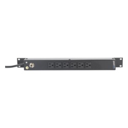 LINKEDPRO BY EPCOM HTCM1U6C Multicontacto Horizontal (PDU) de 6 Contactos (NEMA 5-15R) Rack 19" 1UR. Voltaje Entrada/Salida: 120Vca/15A