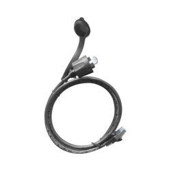 LINKEDPRO BY EPCOM LP-C6WP-PC-1M Cable de Parcheo Industrial Cat6 Blindado (FTP) con proteccion contra agua (IP67) en un extremo 1 metro