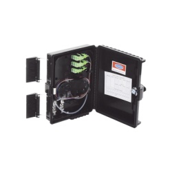 LINKEDPRO BY EPCOM LP-FAT08 Cierre de Empalme para 24 Fusiones de Fibra Optica Interior/Exterior con 8 Acopladores SC/APC y Splitter 1x8 SC/APC Incluido IP65