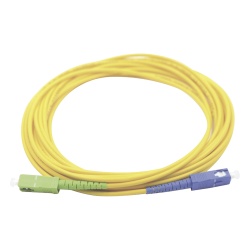 LINKEDPRO BY EPCOM LP-FO-SCU-SCA-01 Jumper de Fibra Optica Monomodo SC/UPC SC/APC Simplex Color Amarillo 1 Metro (3.28 Pies)
