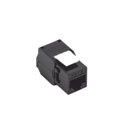 LINKEDPRO BY EPCOM LP-KJ-610-TTBK Modulo Jack Keystone Cat6 (Toolless) con Terminacion en Angulo 180 - Color Negro Compatible con Faceplate y Patchpanel Linkedpro