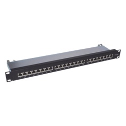 LINKEDPRO BY EPCOM LP-PP-CS-6A-24P Panel de Parcheo de Impacto (110) Blindado de 24 Puertos Cat6A