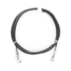 LINKEDPRO BY EPCOM LP-UT6-150-BK-28 Cable de Parcheo Slim UTP Cat6 - 1.5 Metros (4.92 Pies) Negro Diametro Reducido (28 AWG)