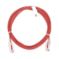LINKEDPRO BY EPCOM LP-UT6-300-RD-28 Cable de Parcheo Slim UTP Cat6 - 3 Metros (9.84 Pies) Rojo Diametro Reducido (28 AWG)