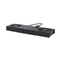 LINKEDPRO BY EPCOM LP-VENT-02V2 Kit de 2 Ventiladores (12 x 12 cm) con 3 Tomas de Corriente 110 Vca/50 Hz con Clavija