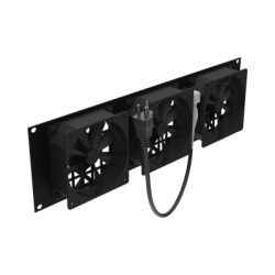 LINKEDPRO BY EPCOM LP-VENT-03X3U Kit de 3 Ventilador 110 Vca (12 x 12 cm) con Clavija 5-15P. Para instalacion en Postes Rack
