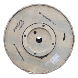 LINKEDPRO BY FIBERHOME MINI-ADSS-12C-S120/4KM Carrete de 4 km de Fibra Optica Aerea Mini ADSS (ASU) G.652D Monomodo de 12 Hilos Exterior Span 120 Loose Tube