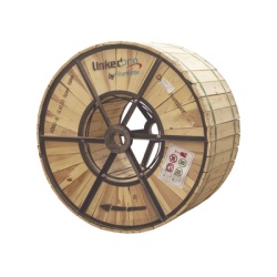 LINKEDPRO BY FIBERHOME OC-ADSS-06C-S100/4KM Carrete de 4 km de Fibra Optica Aerea (ADSS) G.652D Monomodo de 6 Hilos Exterior Span 100 Loose Tube