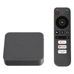 LINKEDPRO LP1TVBOX STB 4K Android con Google TV / Alto Rendimiento / Conexion Wi-Fi y por Cable / Control Remoto Bluetooth / Salida HDMI / Software de Gestion para ISPs/ Para modo desarrollador leer l