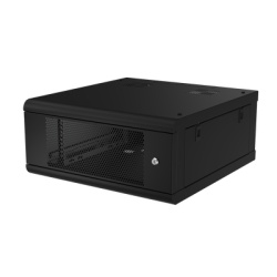 LINKEDPRO SR-1904-GN2P Gabinete de Pared con Puerta Perforada 635mm de Profundidad 4U Rack de 19 in Acero Reforzado