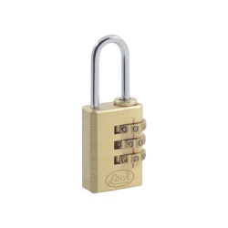 LOCK SYS-10CA Candado de Laton de Combinacion Maletero Programable/ Medida 20 mm / Nivel de seguridad 3 / Discos Programables.