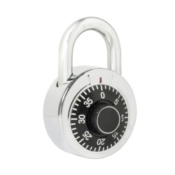 LOCK SYS-L26S50NGB Candado de Combinacion / Medida 50 mm/ Nivel de Seguridad 3 / Combinacion de Disco / Color Negro.