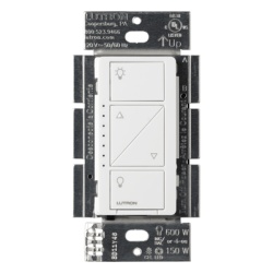 LUTRON CASETA WIRELESS PD10NXD Atenuador de pared inteligente Caseta Wireless PRO de 120 V 250 W LED / 1000 W incandescente-halogeno neutro opcional compatible con controles Pico y Smart Bridge