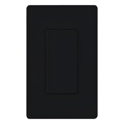 LUTRON ELECTRONICS DVBIBL Inserto ciego color negro para cubrir aperturas estilo Designer sin usar en placas de pared Claro acabado brillante