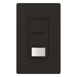 LUTRON ELECTRONICS MSOPS6DDVMN Interruptor con sensor de ocupacion y vacancia Maestro XCT salida dual iluminacion 6 A y ventilador 4.4 A 120/277 V