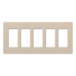 LUTRON ELECTRONICS SC5TP PLACA DE PARED 5 ESPACIOS