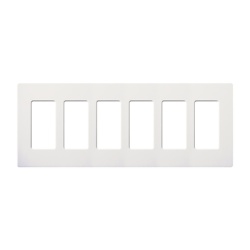 LUTRON ELECTRONICS SC6SW Placa 6 espacios pata dimmer o apagadores Lutron