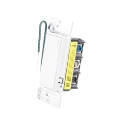 LUTRON RADIORA 3 RRST8ANSSW Interruptor tactil on/off Sunnata con cable neutro 8 A iluminacion y 5.8 A motor linea RadioRA 3