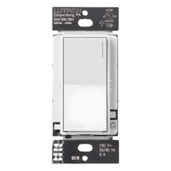 LUTRON RADIORA 3 RRSTRSWH Apagador auxiliar Sunnata de pared para control de 3 vias o escalera 120 V companero cableado del apagador principal del sistema RadioRA 3 color blanco brillante (White)